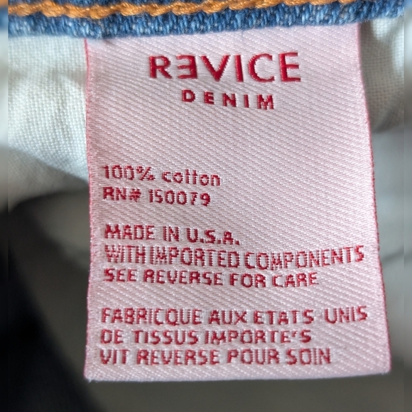 Revice Denim Patchwork High Waist Straight Leg Jeans Size 24 | Y2K Vintage Style - Picture 12 of 15